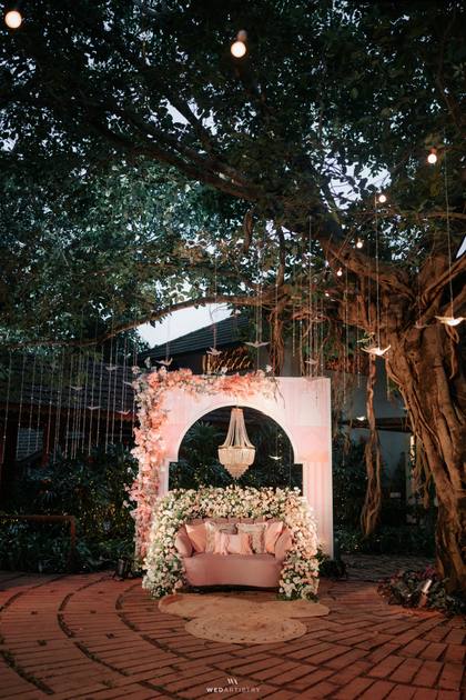 Backdrop and Lounge — Mehendi decor — Alila Diwa Goa
